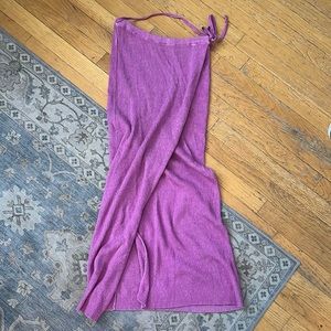 free people knit wrap skirt